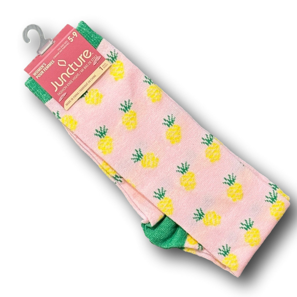 3/$15 Pineapple Funny Novelty Knee High Socks - NWT - Picture 2 of 2